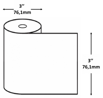 Rouleaux de papier bond (2 copies) 3'' x 85'  - 50 rouleaux-3