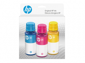 HP 31 (9C228AN) - Ensemble de 3 bouteilles CMY