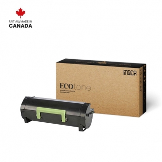 Lexmark 501H (50F1H00). Cartouche de toner MICR réusinée. Rendement élevé. Noir. Ecotone Lexmark 501H (50F1H00). Cartouche de toner MICR réusinée. Rendement élevé. Noir. Ecotone